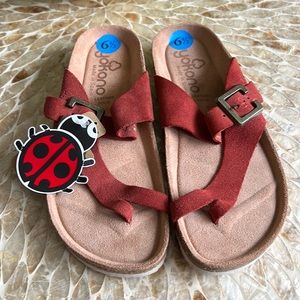 Yokono Leather Toe Loop Sandal, Size 6.5, NWT